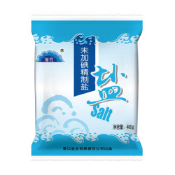 海花 未加碘 精制盐袋装400g