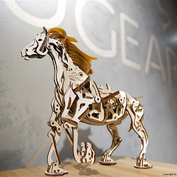 UGEARS 木质机械传动模型 仿生机械马