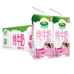 Arla 爱氏晨曦 脱脂牛奶 200ml*24盒 *2件