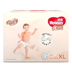 HUGGIES 好奇 铂金装 婴儿纸尿裤 XL 64片