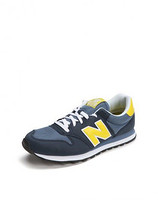 new balance 500系列 男款藏青配黄色运动鞋