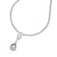 DOWER&HALL; 月光珍珠系列 纯银淡水珍珠项链