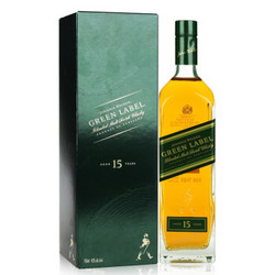 尊尼获加（Johnnie Walker）洋酒 威士忌调配型苏格兰威士忌 （绿方）绿牌15年