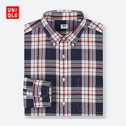 男装 优质长绒棉格子衬衫(长袖) 416899 优衣库UNIQLO