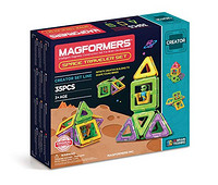 MAGFORMERS 麦格弗 儿童益智拼插积木搭建玩具磁力片 JUNGLE ADVENTURE SET 丛林冒险32片套组 *2件