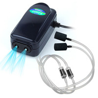 SOBO 宝 鱼缸氧气泵增氧泵水族箱增氧机养鱼充氧泵打氧机加氧泵供氧制氧静音双孔8W适用1米2以下缸