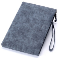 花花公子playboy男士手包大容量手抓包男款PU信封包商务休闲手拿包可装7.9英寸iPad PCA1481-8B黑色