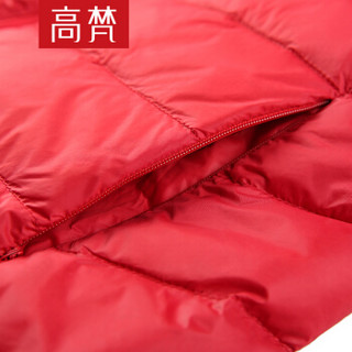 GOLDFARM 高梵 2018秋季女士羽绒服 锦纶 G1180080 ( 中国红)