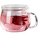 物生物/RELEA 玻璃杯 茶水分离杯 双层耐热泡茶杯子 带过滤玻璃水杯 玲珑杯320ML