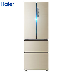 海尔（Haier）BCD-329WDVL 329升法式多门四门无霜冰箱 一级能效 双变频智能杀菌 双层直开抽屉家用电冰箱