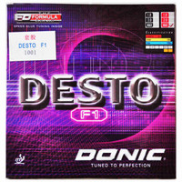 DONIC 多尼克 乒乓球胶皮反胶DESTO F1 涩性德国套胶 黑色MAX
