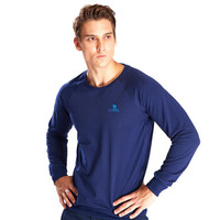 骆驼(CAMEL) 骆驼运动卫衣男女圆领长袖衫套头纯色跑步运动健身休闲T恤卫衣秋 C7W2T7901 男款海军蓝 M