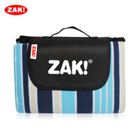 ZAK！野餐垫户外野餐布加厚防潮垫防水帐篷垫子 蓝条纹150*200cm zak-x610507