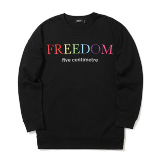 FIVE CM  “FREEDOM”刺绣落肩卫衣