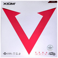 XIOM骄猛 乒乓球胶皮 乒乓球拍反胶套胶 红V VEGA ASIA 黑色2.0