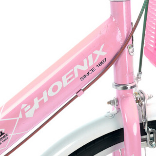 凤凰Phoenix城市车男女式通用型通勤车自行车女芭蕾小姐 26寸 粉色