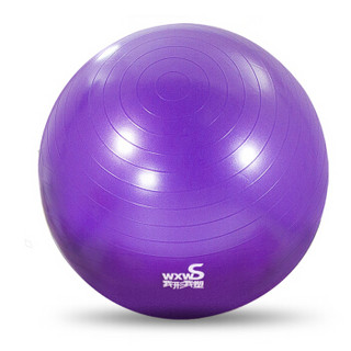 我形我塑 WXWS瑜伽球加厚防爆健身球儿童孕妇助产分娩球 65cm紫色 赠全套充气装备