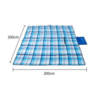 威野营（V-CAMP）防潮垫户外爬行垫防水防潮耐脏露营野餐垫（蓝色）