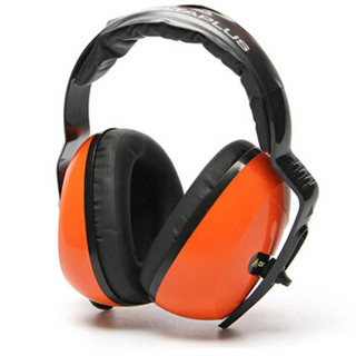 代尔塔 隔音耳罩 防噪音睡眠用 抗噪 工业学习降噪防干扰 睡觉耳机 舒适型 103006 橙色