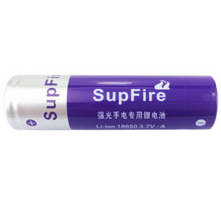 神火(supfire) AB2 18650强光手电筒专用充电锂电池 紫色3.7V-4.2V 高效稳定耐用 两节装