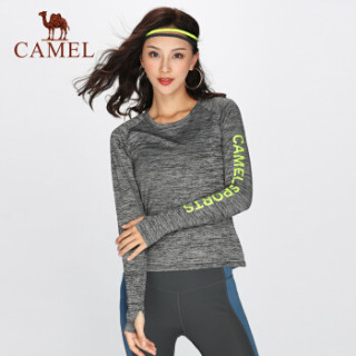 Camel骆驼瑜伽服骆驼camel瑜伽服上衣女19春夏显瘦修身长