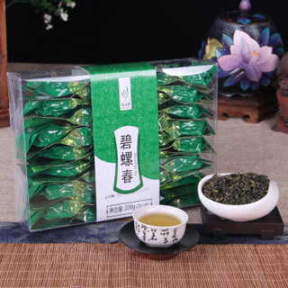 忆江南 茶叶 绿茶 碧螺春 PVC盒 200g