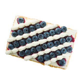 MCAKE蓝莓千层拿破仑创意生日蛋糕水果生日宴会节日蛋糕 1磅 同城配送