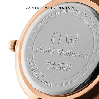 Daniel Wellington  petite mesh 28mm+cuff 女士手表 (不锈钢、圆形、白色)