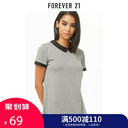 Forever 21 永远21犬牙花纹的迷你裙女