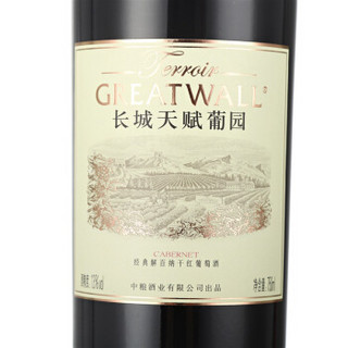 GREATWALL 长城葡萄酒  天赋葡园干红葡萄酒  (箱装、13%vol、6、750ml)