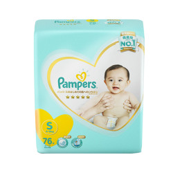 Pampers 日本帮宝适一级帮 S76片纸尿裤 *5件