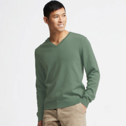 优衣库 UNIQLO 优衣库 413057 男士V领针织衫