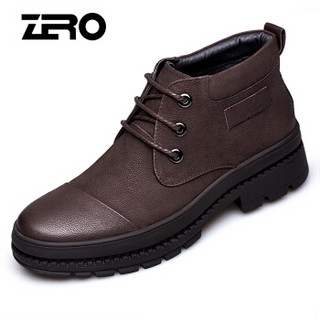 ZERO 男士休闲皮鞋英伦时尚中筒短靴 R85389