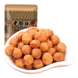 老街口 多味花生200g/袋 每日坚果 坚果炒货休闲零食带壳花生仁 *19件