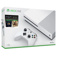 Microsoft 微软 Xbox One S 1T动作套装 (白色)