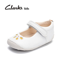 Clarks其乐童鞋女童婴儿步前鞋牛皮羊皮宝宝鞋春季新款Tiny Eden