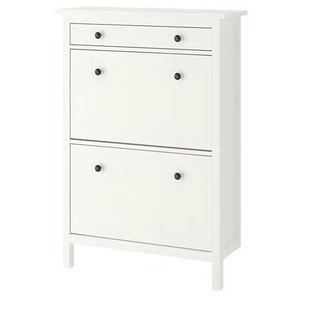 IKEA 宜家 HEMNES汉尼斯双门鞋柜 (89x127 cm)