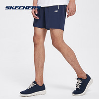 Skechers斯凯奇男装简约休闲短裤 舒适健身运动裤 SDAMF18R015