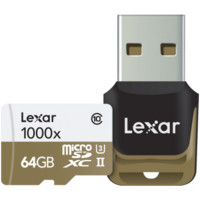 Lexar 雷克沙 64G 1000X  UHS-II  microSD内存卡 (45MB/s)