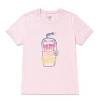 SKECHERS 斯凯奇 女士运动T恤 SMLC219W005 粉色 S