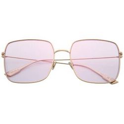 DIOR 迪奥 女款金色镜框粉色镜面镜片眼镜太阳镜Dior Stellaire1 000TE 59mm