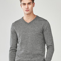 GIORDANO 佐丹奴 30058801 男士V领针织衫