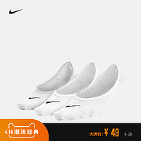Nike 耐克官方NIKE LIGHTWEIGHT NO-SHOW 运动袜（3 双）SX4863