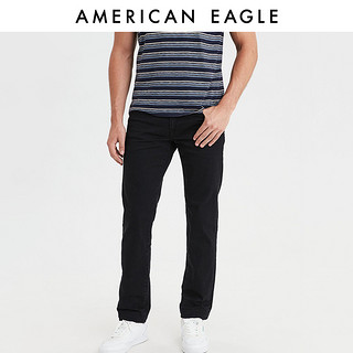 AEOAMERICAN EAGLE 男士经典合身直筒牛仔裤0116_4605 (30、黑色)