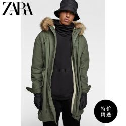 ZARA 新款 男装 拼接抓绒派克外套 08281395505