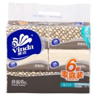 凑单品：Vinda 维达 倍韧抽纸 2层180抽*6包+得宝 手帕纸 4层7张*12包