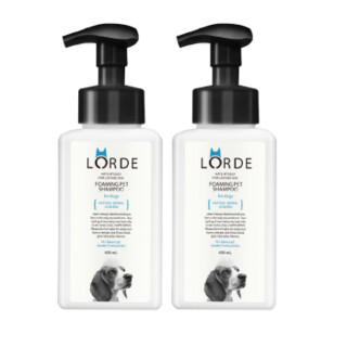 lorde 狗狗泡沫沐浴露京东专供装 400ml*2 *3件