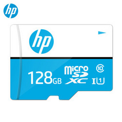 HP 惠普 128G TF（MicroSD）存储卡U1 C10 高速移动版 读速可达100MB/S 兼容性强