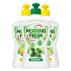 MORNING FRESH 超浓缩洗洁精 400ml*3瓶装 *2件