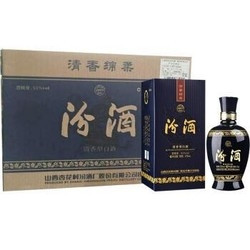汾酒 蓝汾 53度 清香型薄酒 475ml*6瓶